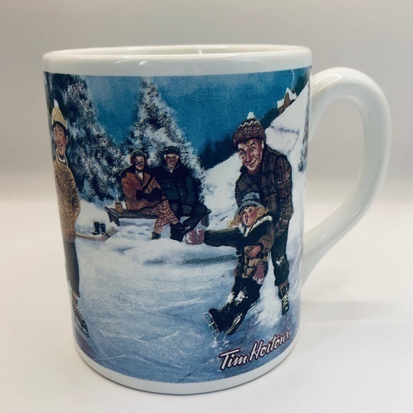 Tim Hortons 🖤 Limited Edition “Skating Pond” Collector Mug, Made in England - Picture 1 of 9